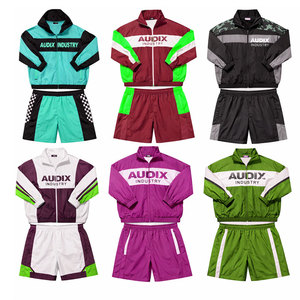 2026 Wholesale Excellent Quality Breathable <b>Lightweight</b> Training <b>Jacket</b> With Shorts Men Athletic Sports Tracksuit Set - Product Image 4