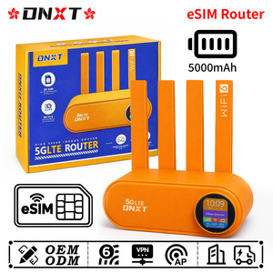 Router DNXT ESIM WiFi 6 300Mbps, Router WiFi ESIM AP VPN Cat4, Router con Tarjeta ESIM, VSIM, Módem ESIM de 5000mAh para Multiservicio - Product Image 1