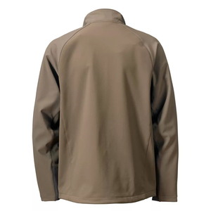 Veste softshell coupe-vent pour homme, fermeture éclair, col montant, color-block, coupe classique, beige, pour l'automne - Product Image 4