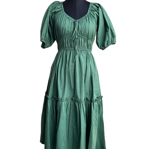 Indian Printed <b>Dress</b> <b>Mint</b> Boho <b>dress</b> short Block Print collection Indian Tunics Hand <b>Dress</b> Cotton Long Gown - Product Image 1