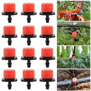 Emisor de Microgoteo Ajustable de 8 Orificios, PP Rojo y Negro, para Tubo de 1/4 de Pulgada, Uso en Sistemas de Riego para Jardines e Invernaderos - Product Image 2