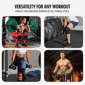 Bandes de genou en néoprène respirantes pour la musculation et le powerlifting avec protection professionnelle, bandes de genou personnalisées - Product Image 6
