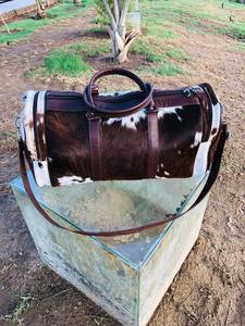 Bolsa de Viaje de Cuero Genuino con Cierre de Cremallera, Ligera y de Gran Capacidad, Modelo LHODB-0028 - Product Image 2