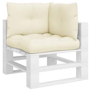 ชุดหมอนและเบาะรองนั่งผ้าครีมสำหรับกลางแจ้ง 3 ชิ้น โพลีเอสเตอร์ 100% เบาะรองนั่งมาตรฐานสำหรับพาเลท - Product Image 3