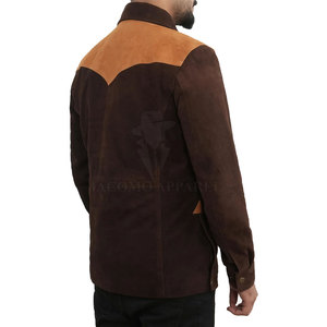 Pakistan Made Classic Workwear Style <b>Men</b> <b>Suede</b> Leather <b>Jacket</b> Multiple Pocket Design With Durable <b>Suede</b> Material - Product Image 2