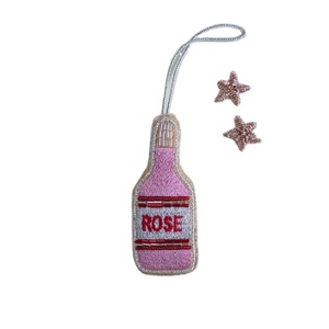 Belle broderie perlée faite à la main jus et bouteille charme fantaisie élégant à la mode nouveau Design mignon à la mode dernier luxe - Product Image 6