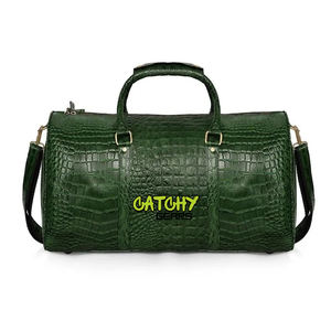 Bolsa de Viaje de Cuero con Logotipo Personalizado – Bolsa de Fin de Semana al por Mayor – Bolsa de Gimnasio y Viaje de Gran Capacidad de Cuero Genuino - Product Image 3