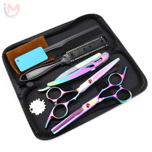 Kit de barbier professionnel de haute qualité, réutilisable, léger, pliable, pour droitiers, lame droite, revêtement en titane bleu, services OEM - Product Image 5
