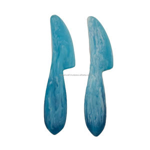 ชุดมีดชีสเรซิ่นดีไซน์ทันสมัยลายคลื่น สวยงาม เป็นมิตรกับสิ่งแวดล้อม ล้างในเครื่องล้างจานได้ ปรับแต่งได้ เหมาะสำหรับค่ำไวน์ อาหารเรียกน้ำย่อย หรือเป็นของขวัญ - Product Image 3