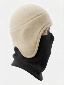 Gorro de Forro Polar Cálido con Orejeras y Cubierta Facial Extendida, Gorro de Invierno para Exteriores, Suave y Cómodo para Clima Frío - Product Image 2