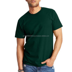 T-shirt en coton pour homme, manches courtes, col rond, respirant, décontracté, couleur unie, logo, pour homme - Product Image 3