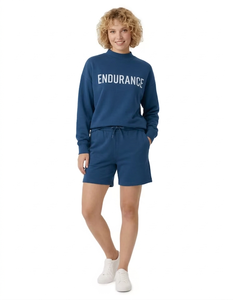 Conjunto de Top de Cuello Alto y Pantalones Cortos para Mujer, Diseño Sólido de Invierno, Ofrece Ventaja de Muestreo Rápido para una Evaluación Rápida del Producto - Product Image 1