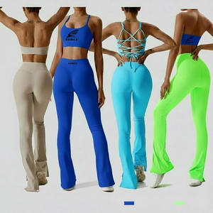 Leggings de yoga à séchage rapide pour femmes, motif uni, taille élastique, service OEM personnalisable – Meilleure vente, design optimal - Product Image 6