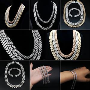 Nuevo Diseño de Joyería Hip Hop, Cadena Cubana de Plata de Ley 925 con Incrustaciones de Diamantes Moissanite VVS, Collares a Precio Económico - Product Image 4