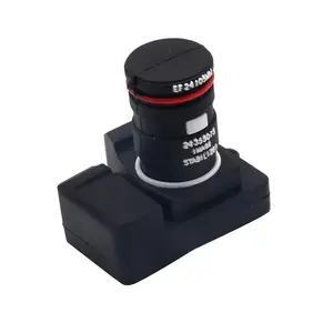 Hot Selling Custom 3D Camera Shape PVC Usb Flash Drive 16GB 8GB 32GB 64GB 4GB pendrive camera design
