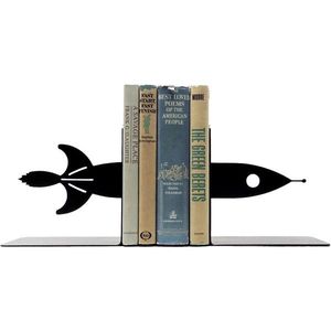 Sujetalibros de Alambre Geométrico de Metal Negro de Estilo Nórdico Moderno, Soporte para Libros de Hierro Resistente Antideslizante y Organizador de Escritorio para Oficina en Casa - Product Image 5
