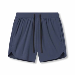 <b>Men's</b> Gym Athletic Training <b>Shorts</b> 100% Polyester Solid Color Mid Waist Knitted Breathable <b>Zip</b> <b>Pocket</b> Casual Dark - Product Image 2
