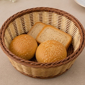 Handmade Simple Style Handwoven Wicker Basket for Bread Fruit Storage <b>Breakfast</b> Table Organizer Wholesale Indian Cheap Price - Product Image 6