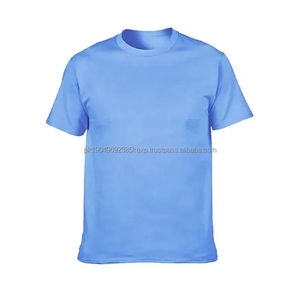 T-shirt personnalisé lourd, t-shirts grande taille, t-shirts pour hommes, 100% coton, uni, col montant, t-shirt surdimensionné pour hommes - Product Image 2