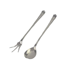 Ensemble de couverts de luxe en acier inoxydable 304 18/10 poli miroir, durable et moderne, style occidental, 1010, cuillère à café et fourchette, pour hôtel - Product Image 3