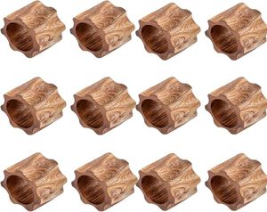 Lot d'anneaux de serviette en bois de qualité supérieure, prix de gros, pour table de salle à manger et fêtes de mariage - Product Image 3
