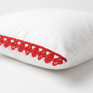 Dentelle Guipure Florale Rouge 15mm GPO en Gros, Emballage de 20 Mètres pour Vêtements d'Enfants, Accessoires Cheveux, Couture, Artisanat, Décoration, Personnalisable - Product Image 3