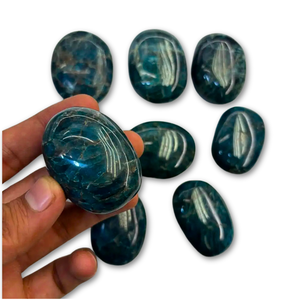 Pierre de palmier en apatite bleue naturelle, vente en gros, surface polie et lisse, cristal de pierre précieuse en apatite bleue pour la maison et le Feng Shui - Product Image 3