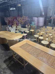 Silla Infantil Moderna de Ratán Natural para Alquiler, Decoración de Eventos de Hotel y Fiestas de Cumpleaños, Muebles Hechos a Mano, Proveedor OEM ODM - Product Image 3