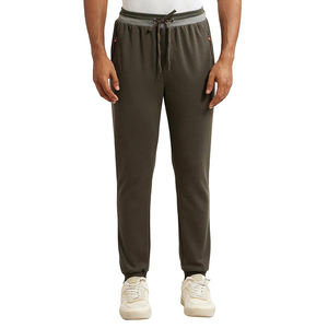 กางเกงจ็อกเกอร์จีบด้านหน้าผู้ชาย กางเกงลำลองทรงเข้ารูป ขอบเอวยางยืด สไตล์สมาร์ทแคชชวล - Product Image 1