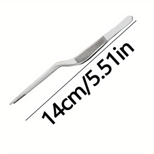 Pince à épiler de précision en acier inoxydable pour le nettoyage des oreilles, 8,2 pouces/21 cm, 31 g, instrument chirurgical pour salle d'opération - Product Image 5