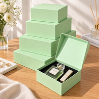 Boîte cadeau orange de luxe personnalisée, boîte d'emballage en carton rigide avec insert en mousse pour bijoux, montres, parfums