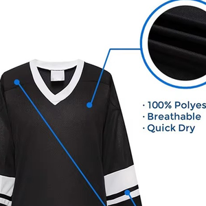 Sportswear Manufacturer Custom Team Uniform Ice Hockey Jersey High Quality Ice Hockey Uniforms Set Sublimated Ice Hockey Jersey - Product Image 5