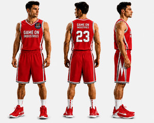 Conjunto de Uniformes de Baloncesto Personalizados al por Mayor, Diseño Sublimado, Reversible, Chalecos de Baloncesto para Academia, Camiseta y Pantalones Cortos - Product Image 1
