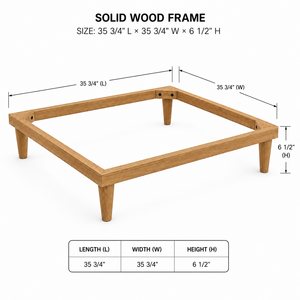 Rubber <b>Wood</b> Solid <b>Wood</b> Furniture <b>Frame</b> Minimalist <b>Sofa</b> Base Durable Structure <b>for</b> Couch Loveseat Chair Commercial Use OEM - Product Image 2