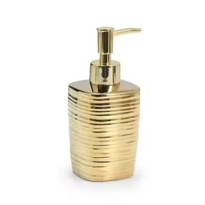 Premium Crafted Metal Soap <b>Dispenser</b> <b>Bottle</b> With Smooth <b>Pump</b> Refillable Liquid Soap Holder Bathroom Decor - Product Image 1
