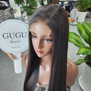 Pelucas de Cabello Humano Vietnamita Virgen al por Mayor, Lisas como Hueso, con Encaje Frontal HD, Pelucas Lisas sin Pegamento para Mujeres Negras - Product Image 1