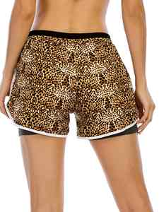 Short de course pour femme à taille haute, respirant, élastique, léger, séchage rapide, en tissu d'été, par sublimation, idéal pour l'entraînement et le fitness - Product Image 5