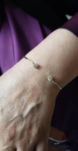 0.80 CT Lab Grown Diamond Bangle <b>Bracelet</b> in 18K Gold Plated | IGI Certified Luxury Wedding Jewelry | Fashion Jewelry - Product Image 3