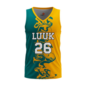 Camiseta de Baloncesto Profesional para Hombre, Corte Deportivo, Diseño de Equipo, Sin Mangas, Cuello en V, Absorbe la Humedad, Logotipo Sublimado - Product Image 2