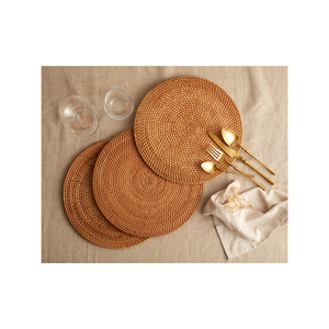 <b>Rustic</b> <b>Farmhouse</b> <b>Dining</b> Rattan Placemat Natural Fiber <b>Table</b> Mat Vietnam Supplier - Product Image 1