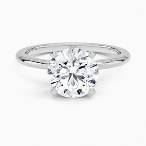 BOJ <b>Ring</b> 091 Round Cut 925 <b>Silver</b> Halo Stone Prong Setting <b>Solitaire</b> Diamond <b>Ring</b> 2ct D Color VVS1 Moissanite GRA Certified - Product Image 1