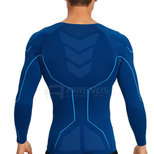 Performance <b>Compression</b> <b>Shirt</b> For Men With Tight Fit Sweat Absorbing Material And Active Sports Style - Product Image 3