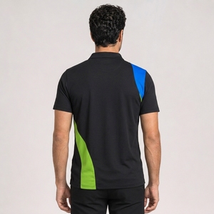 เสื้อโปโลแขนสั้นผู้ชายขายส่ง เนื้อผ้าเจอร์ซีย์ระบายอากาศได้ดี สีพื้นแบบกำหนดเอง ไซส์พลัส เสื้อโปโลผู้ชายไซส์ใหญ่ - Product Image 2