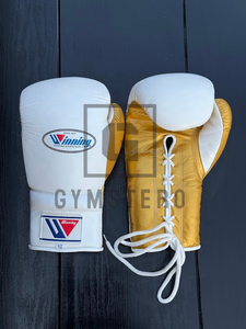 GYMSTERO - Juego de Boxeo de Piel de Vacuno Genuina de Alta Calidad Hecho a Medida, Guantes de Boxeo Profesionales con Cordones Ajustables - Product Image 6