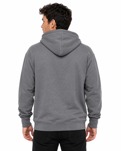 Wholesale Plain Gray <b>Pullover</b> Hoodie <b>Men</b> Women Unisex Casual Fleece Sweatshirt with Kangaroo Pocket Drawstring Hood Blank Hoodie - Product Image 3
