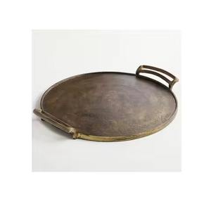 Bandeja de Servicio Metálica Clásica para Celebraciones, Plato Decorativo Premium para Eventos de Aniversario y Ceremonias Culturales - Product Image 5