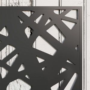 Fioriera da Giardino Zincata con Pannello Privacy, Elegante Contenitore per Vasi e Fioriere - Product Image 5