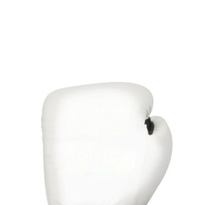Gants de boxe unisexes en cuir blanc, à lacets, avec sangle de poignet réglable, gants d'entraînement à doigts entiers avec logo personnalisable pour adultes - Product Image 6