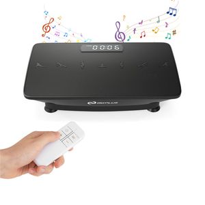 Plateforme vibrante d'exercice, 10 niveaux de vitesse, télécommande, fonction musicale, 440 LBS, matériau ABS, utilisation en salle de sport - Product Image 5