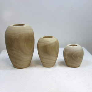 Handmade Paulownia Solid Wood Japanese-style <b>Small</b> <b>Vase</b> Modern Simplicity Design for Desktop Tea Table Home Decor Easter Wedding - Product Image 3